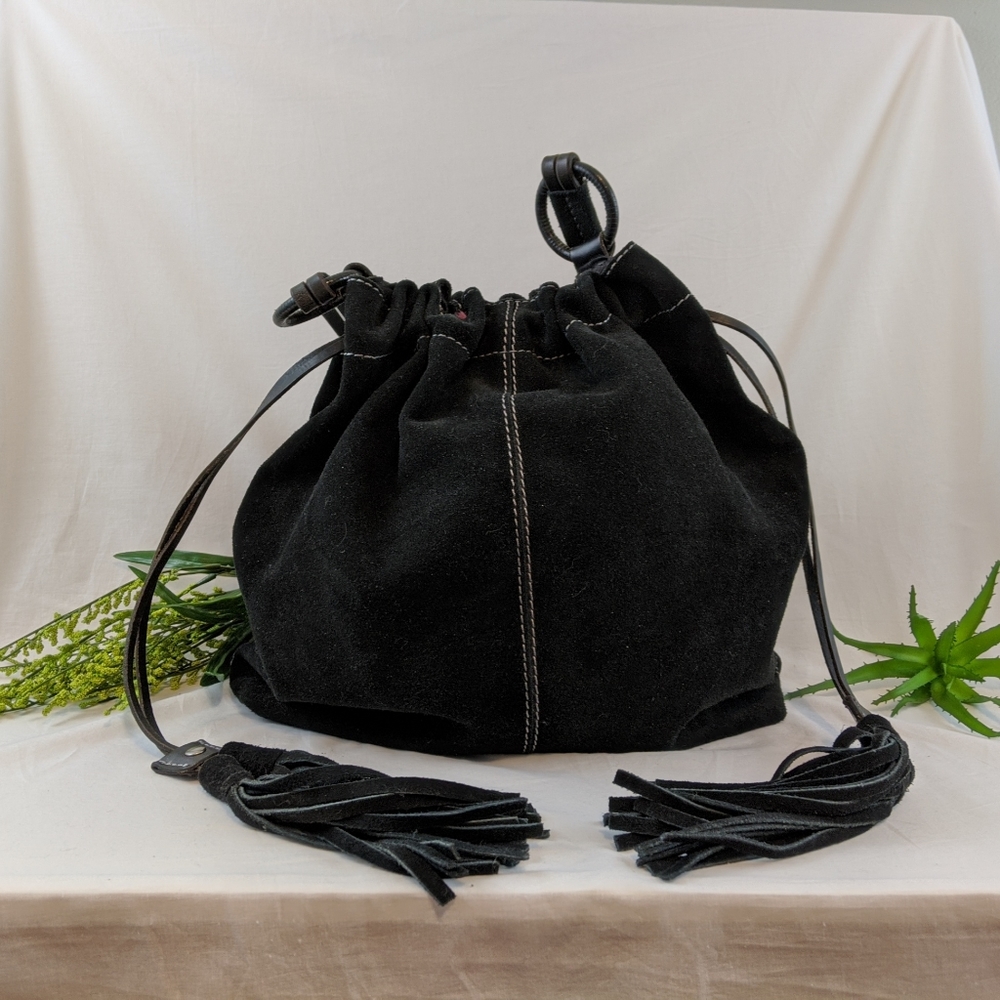 Lucky Suede Bucket Bag